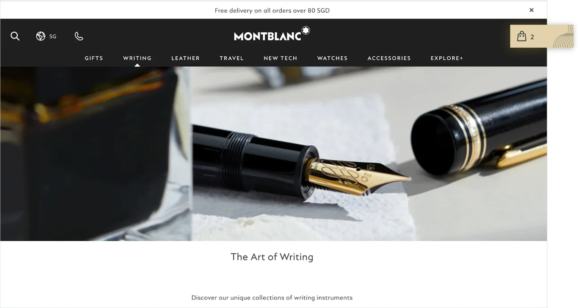 Montblanc campaign visual